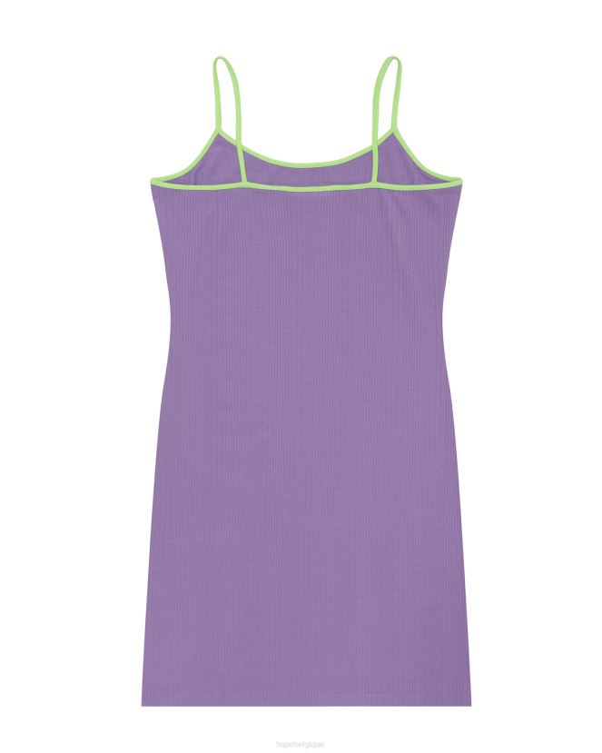 robe à logo imprimé A Bathing Ape femmes ZHX6N4962 violet