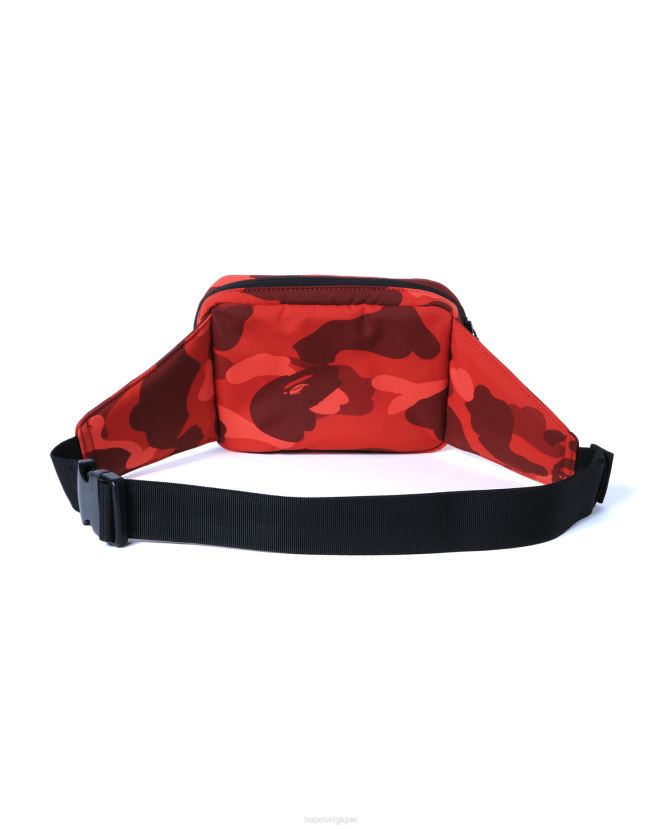 sac banane couleur camouflage A Bathing Ape Hommes ZHX6N4762 rouge vif