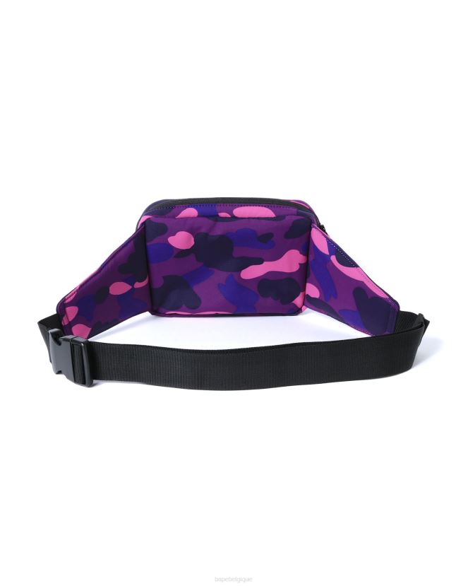 sac banane couleur camouflage A Bathing Ape Hommes ZHX6N4764 violet