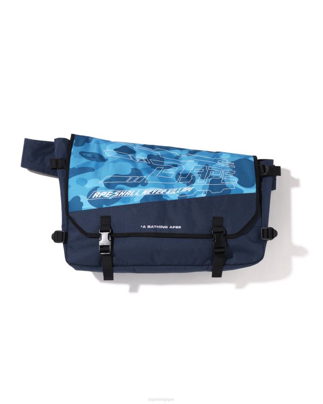 sac besace camouflage nid dabeille A Bathing Ape Hommes ZHX6N4390 bleu clair