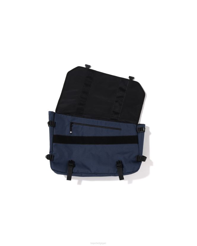 sac besace camouflage nid d\abeille A Bathing Ape Hommes ZHX6N4390 bleu clair