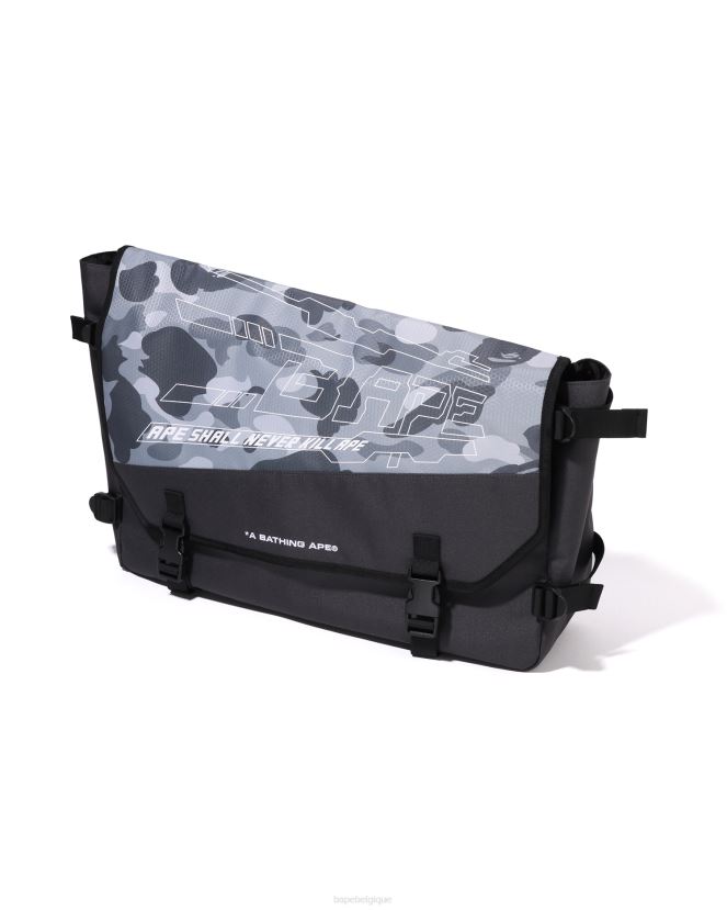 sac besace camouflage nid d\abeille A Bathing Ape Hommes ZHX6N4391 gris