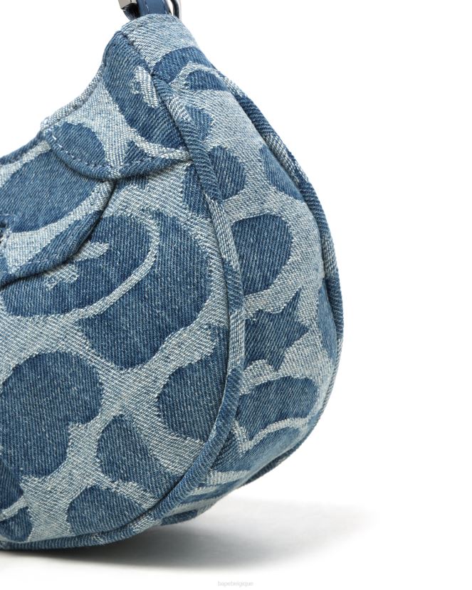 sac en jean motif 1 A Bathing Ape femmes ZHX6N41085 jean