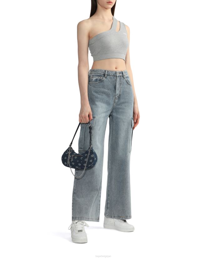 sac en jean motif 2 A Bathing Ape femmes ZHX6N41083 jean