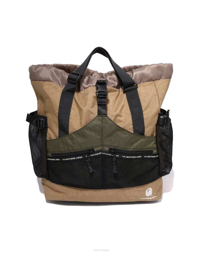 sac multi-couleurs A Bathing Ape Hommes ZHX6N4457 beige
