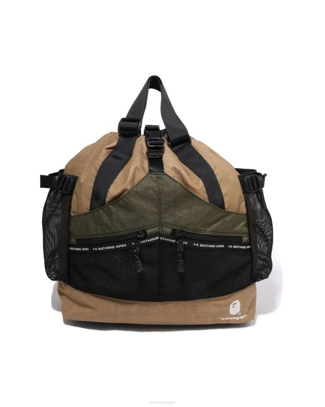 sac multi-couleurs A Bathing Ape Hommes ZHX6N4457 beige