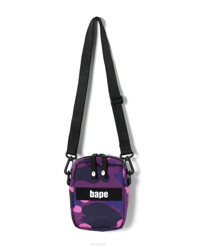 sac à bandoulière militaire camo couleur A Bathing Ape Hommes ZHX6N4770 violet
