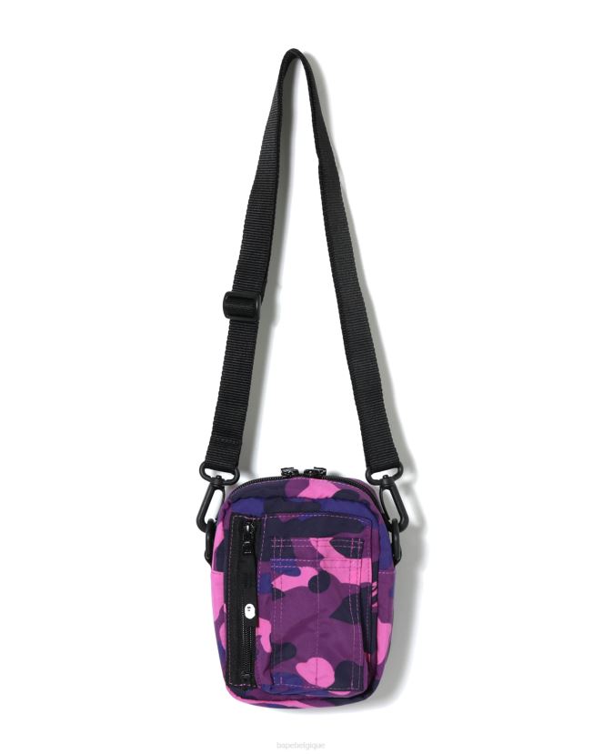 sac à bandoulière militaire camo couleur A Bathing Ape Hommes ZHX6N4770 violet