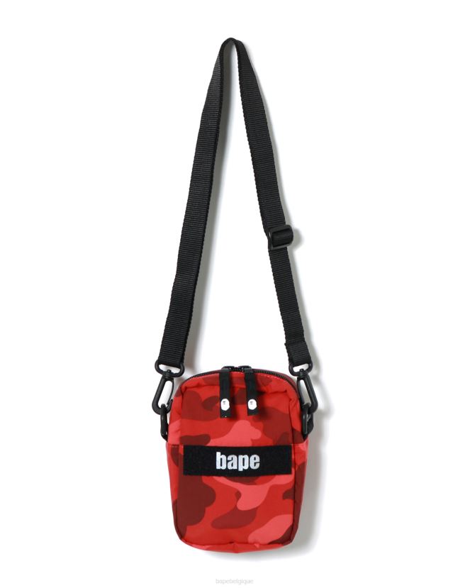 sac à bandoulière militaire camo couleur A Bathing Ape Hommes ZHX6N4772 rouge vif