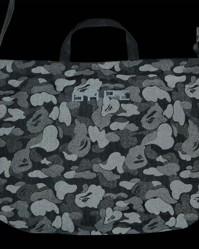 sac à bandoulière réfléchissant à pois abc A Bathing Ape Hommes ZHX6N4761 noir