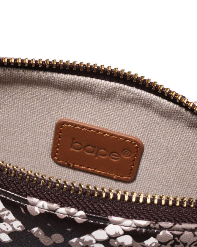 sac à main motif serpent A Bathing Ape femmes ZHX6N41108 beige