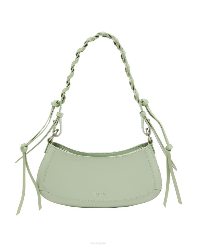 sac à poignée torsadée A Bathing Ape femmes ZHX6N41262 vert clair