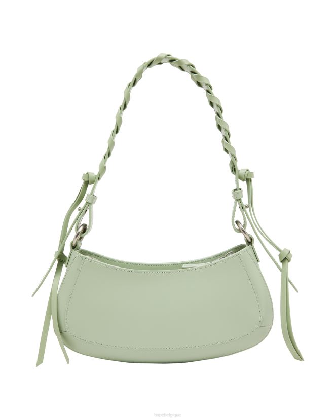 sac à poignée torsadée A Bathing Ape femmes ZHX6N41262 vert clair