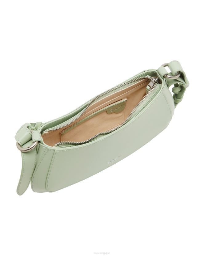 sac à poignée torsadée A Bathing Ape femmes ZHX6N41262 vert clair