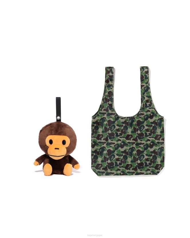 sac écologique de poupée en peluche milo A Bathing Ape enfants ZHX6N41275 brun