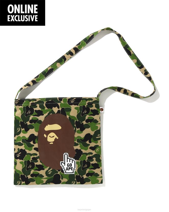sacoche A Bathing Ape Hommes ZHX6N4773 armée verte