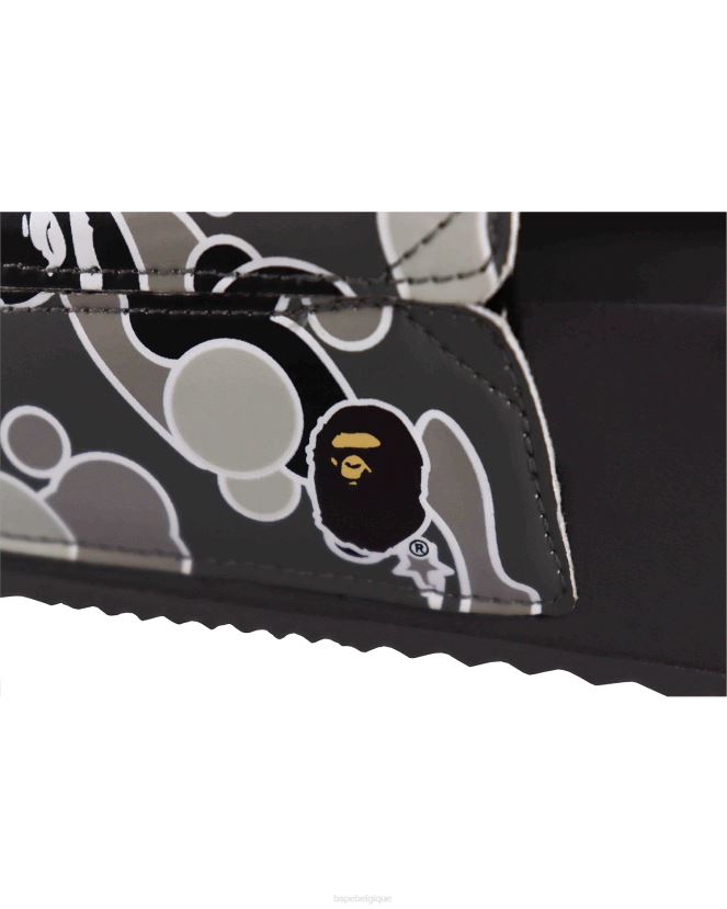 sandales à enfiler camouflage x hayn sta A Bathing Ape Hommes ZHX6N4727 noir