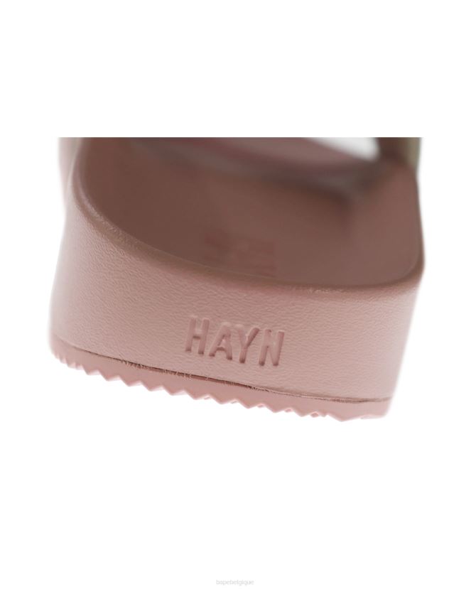 sandales à enfiler camouflage x hayn sta A Bathing Ape Hommes ZHX6N4729 rose pâle