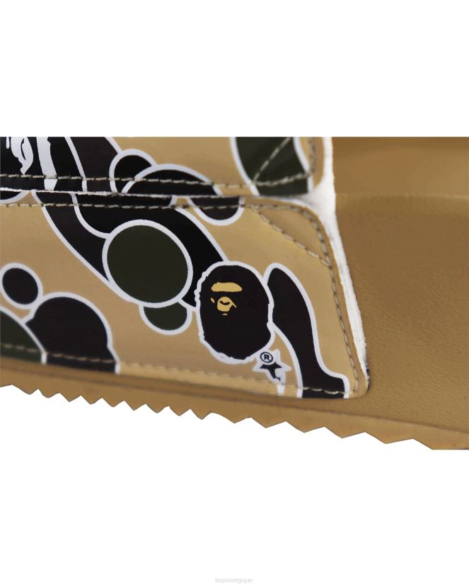 sandales à enfiler camouflage x hayn sta A Bathing Ape Hommes ZHX6N4730 kaki