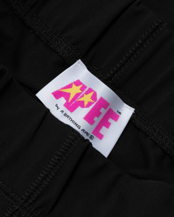 short coupe slim A Bathing Ape femmes ZHX6N4941 noir