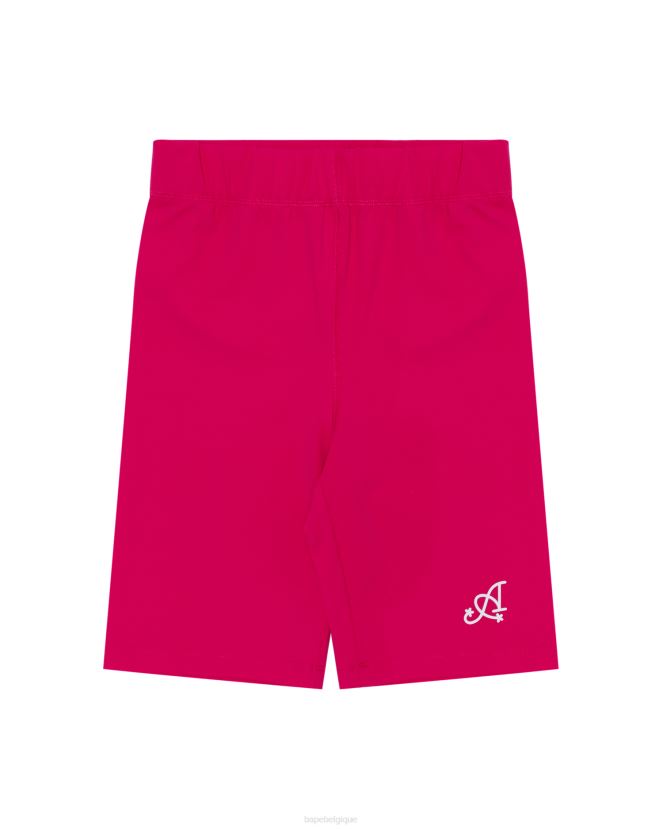 short coupe slim A Bathing Ape femmes ZHX6N4942 rose carmin