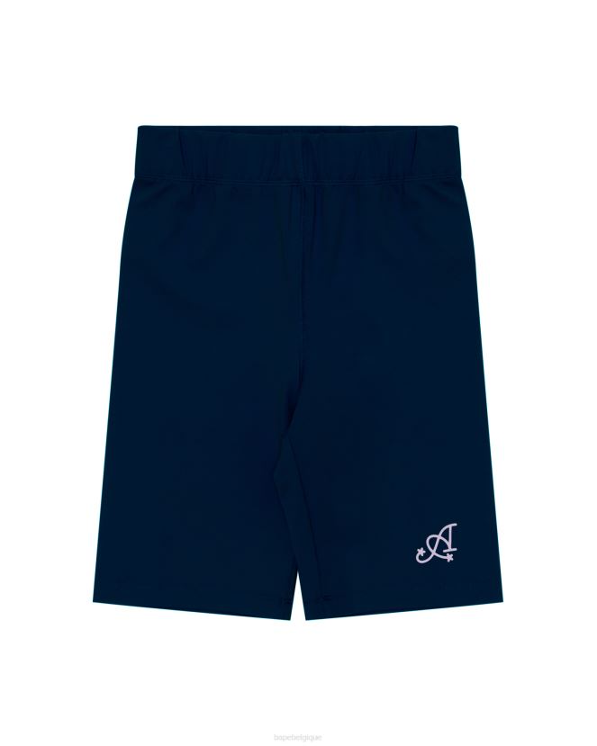 short coupe slim A Bathing Ape femmes ZHX6N4943 bleu marine
