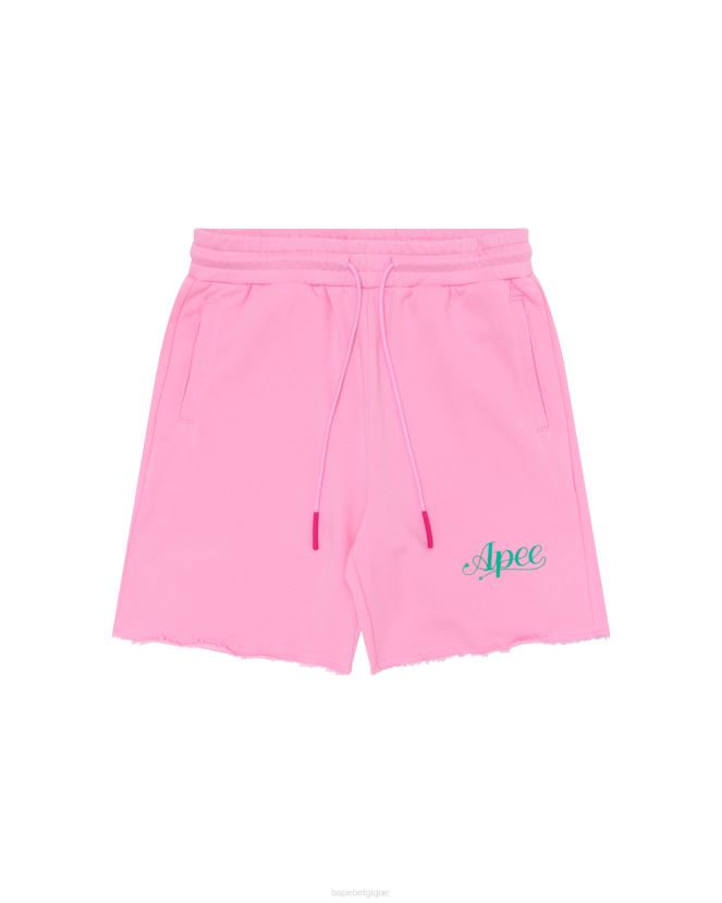 short de détente à logo A Bathing Ape femmes ZHX6N4961 rose