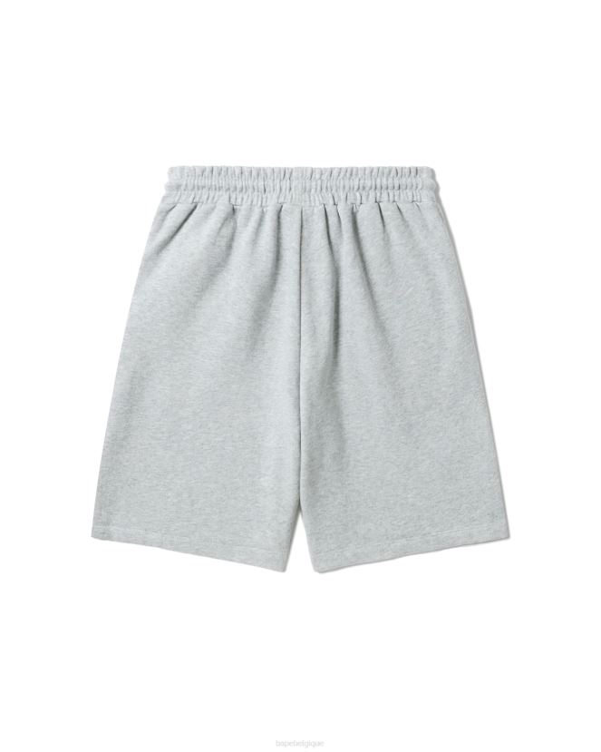 short de jogging à logo A Bathing Ape femmes ZHX6N4886 gris