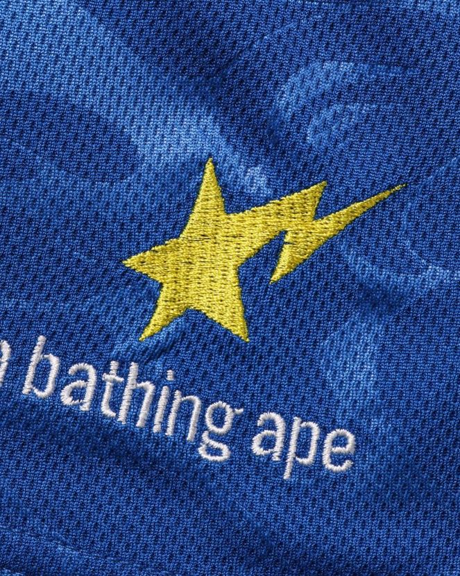 short de match de football A Bathing Ape Hommes ZHX6N4356 bleu