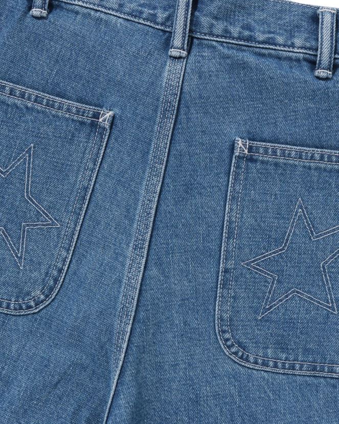 short de peintre en jean A Bathing Ape Hommes ZHX6N4100 jean