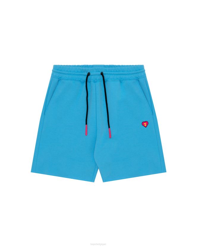 short de survêtement A Bathing Ape femmes ZHX6N41043 bleu