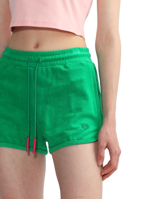 short de survêtement en tissu éponge A Bathing Ape femmes ZHX6N4829 émeraude