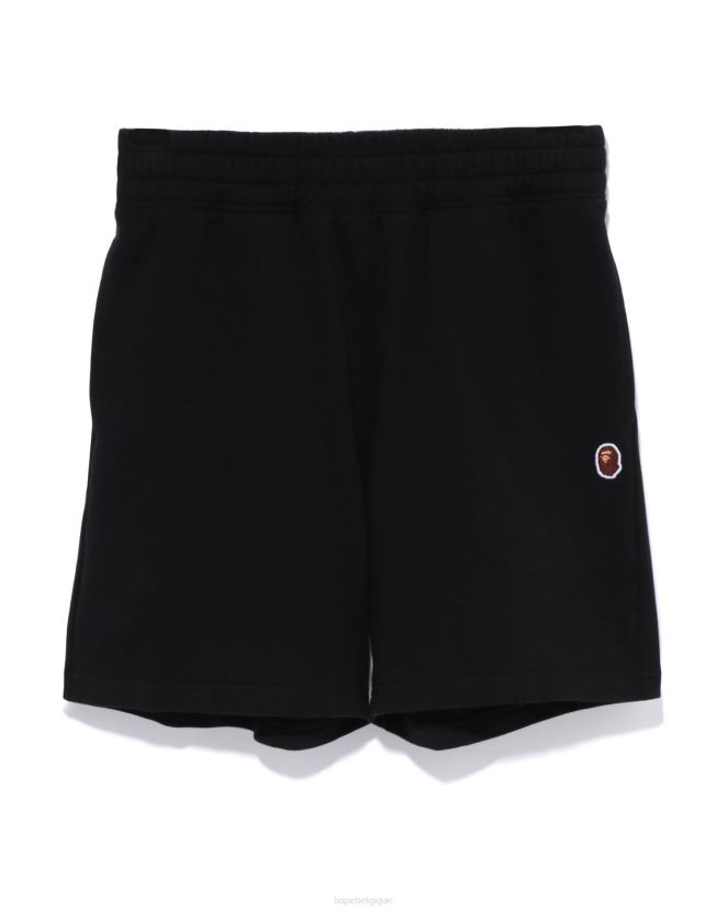 short de survêtement surdimensionné head one point A Bathing Ape femmes ZHX6N4796 noir