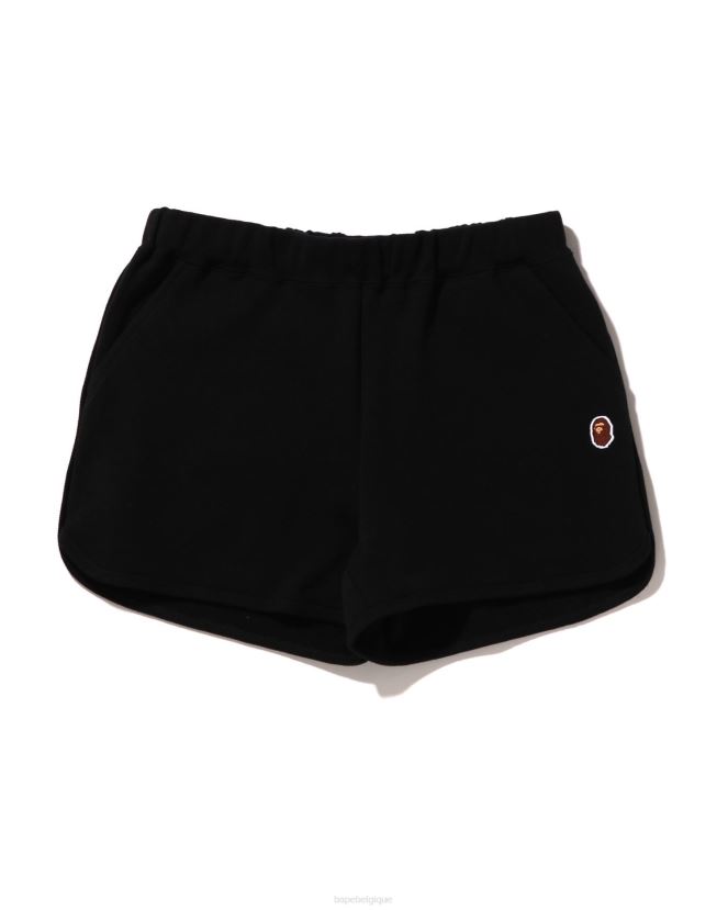short de survêtement à un point A Bathing Ape femmes ZHX6N4893 noir
