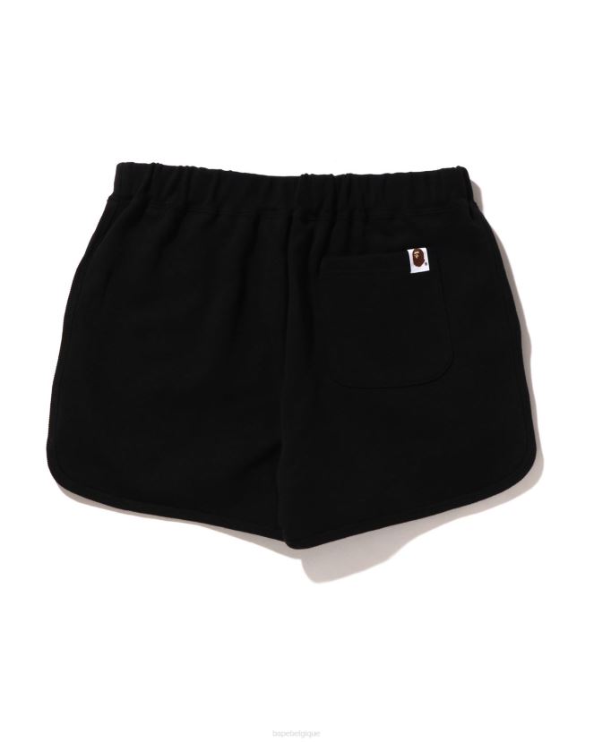short de survêtement à un point A Bathing Ape femmes ZHX6N4893 noir