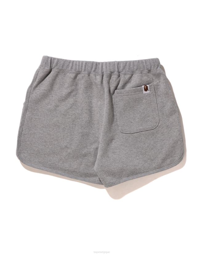 short de survêtement à un point A Bathing Ape femmes ZHX6N4894 gris