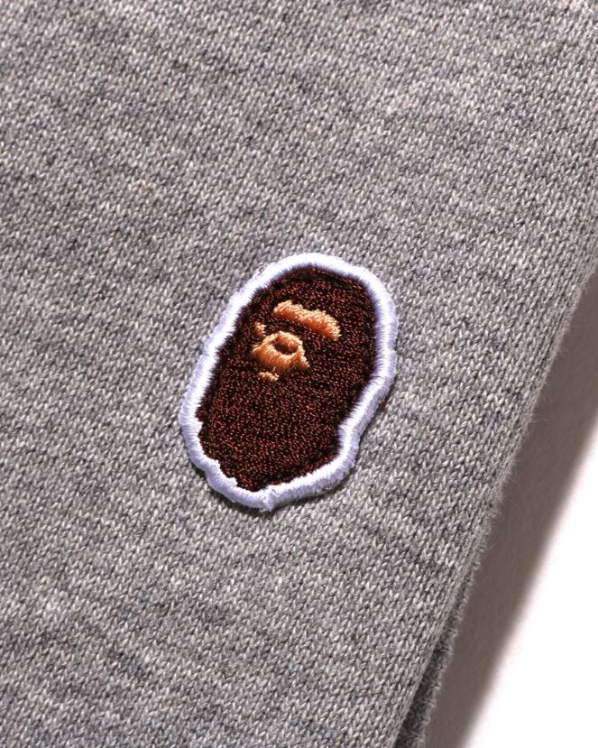 short de survêtement à un point A Bathing Ape femmes ZHX6N4894 gris
