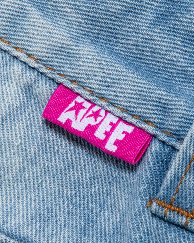 short en jean à logo A Bathing Ape femmes ZHX6N4967 jean