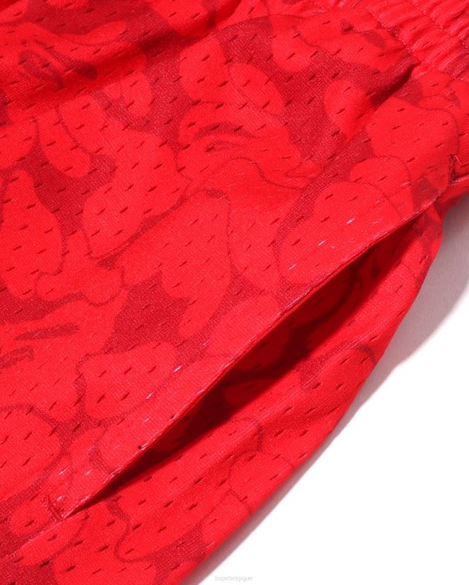 short en jersey miami heat x mn A Bathing Ape Hommes ZHX6N4370 rouge vif