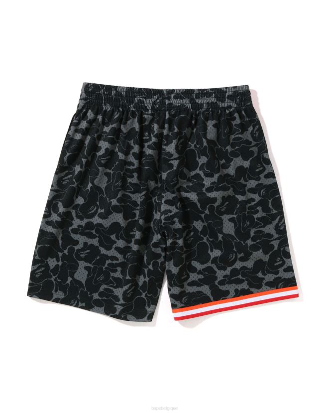 short en jersey miami heat x mn A Bathing Ape Hommes ZHX6N4371 noir