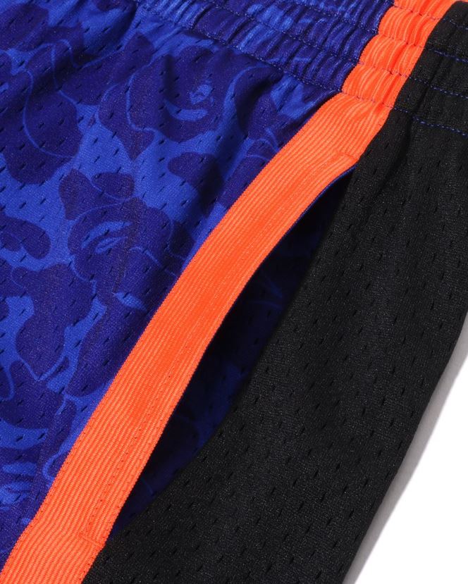 short en jersey new york knicks x mn A Bathing Ape Hommes ZHX6N4376 bleu
