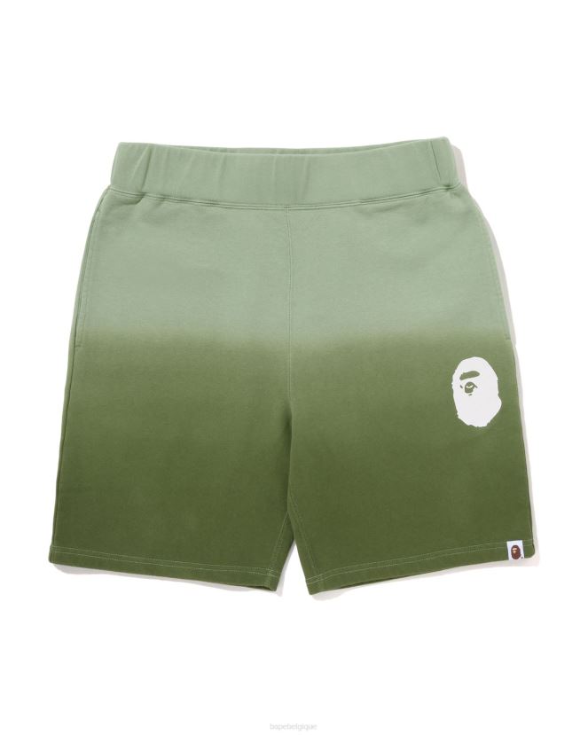 short en molleton dégradé A Bathing Ape Hommes ZHX6N4178 armée verte