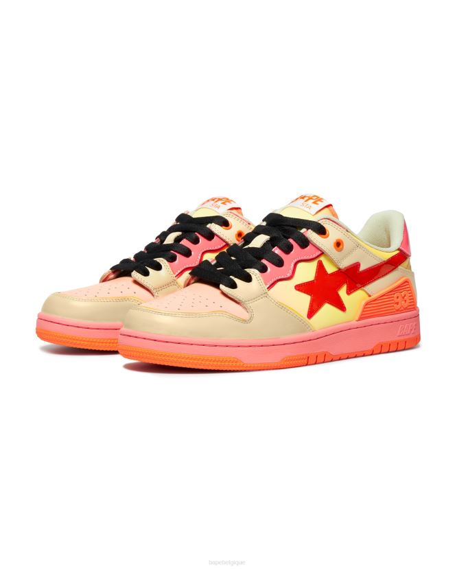 sk8 sta 1 A Bathing Ape Hommes ZHX6N4709 orange