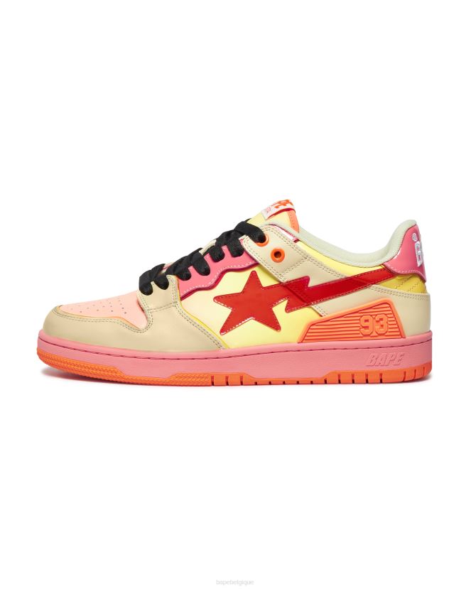 sk8 sta 1 A Bathing Ape Hommes ZHX6N4709 orange