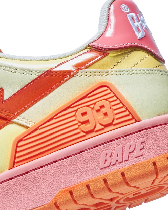 sk8 sta 1 A Bathing Ape Hommes ZHX6N4709 orange