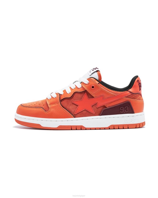 sk8 station 2 A Bathing Ape Hommes ZHX6N4685 orange
