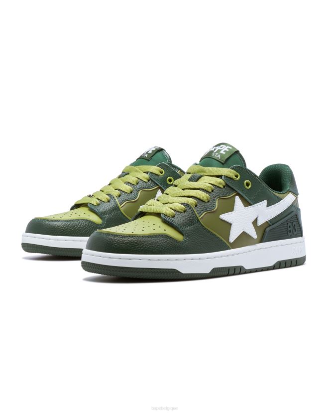 sk8 station 2 A Bathing Ape femmes ZHX6N41213 émeraude