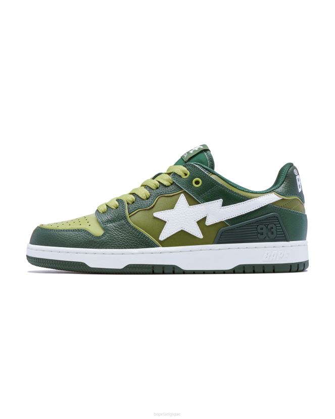 sk8 station 2 A Bathing Ape femmes ZHX6N41213 émeraude