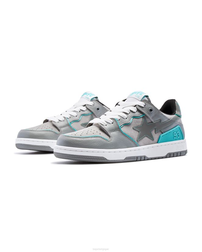 sk8 station 2 A Bathing Ape femmes ZHX6N41228 gris