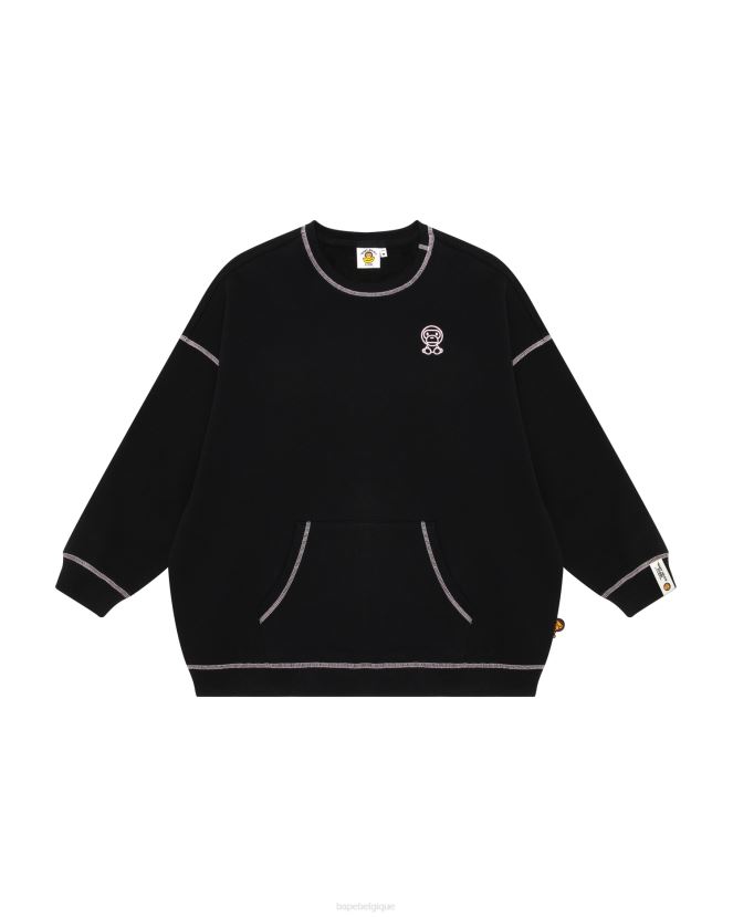 sweat bébé milo A Bathing Ape femmes ZHX6N4869 noir